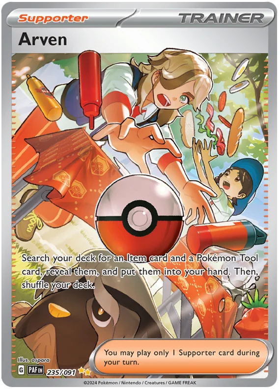 Arven Paldean Fates Pokemon Card Single 235/091