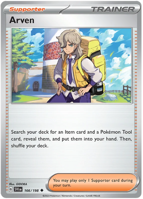 Arven Scarlet & Violet Base Set Pokemon Card Single