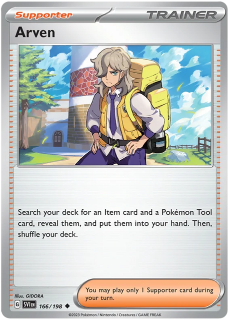 Arven Scarlet & Violet Base Set Pokemon Card Single