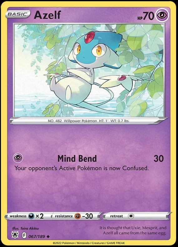 Azelf Astral Radiance Pokemon Card Singles 067/189