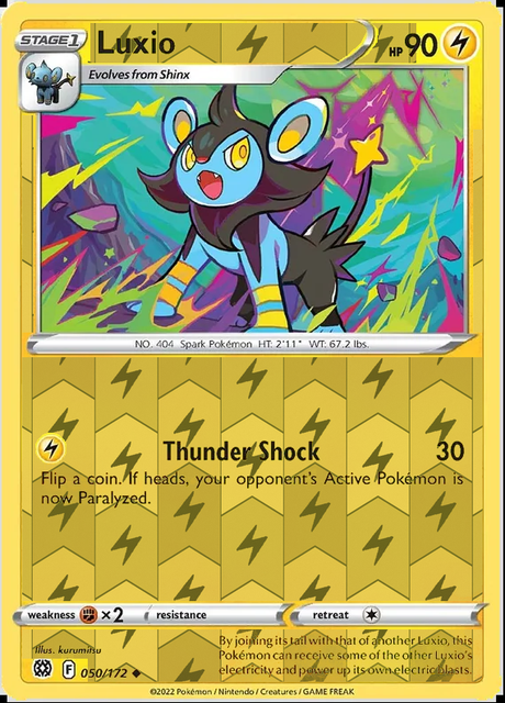 Luxio 050/172, Brilliant Stars, Reverse Holo finish, representative matte composite