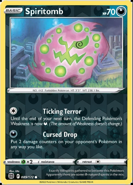 Spiritomb 089/172, Brilliant Stars, Reverse Holo finish, representative matte composite