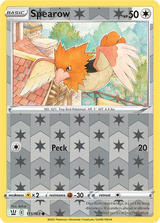Spearow 111/163, Battle Styles, Reverse Holo finish, representative matte composite