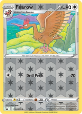 Fearow 112/163, Battle Styles, Reverse Holo finish, representative matte composite