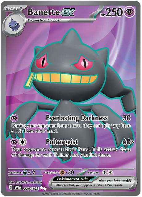 Banette ex Full Art Scarlet & Violet Base Set Pokemon Card Single
