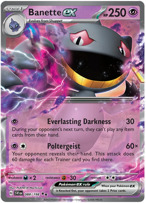 Banette ex Scarlet & Violet Base Set Pokemon Card Single