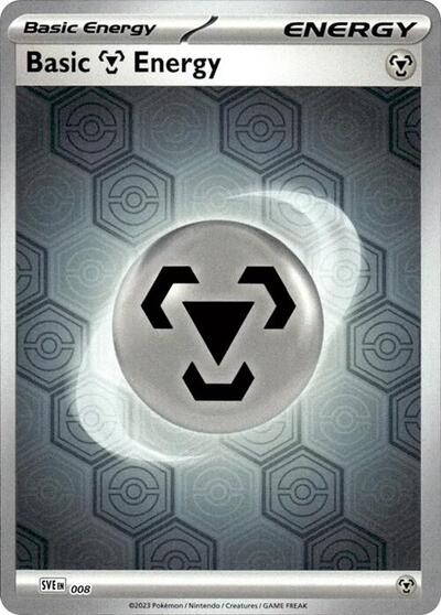 Basic Metal Energy Reverse Holo Pokemon Card Single 008