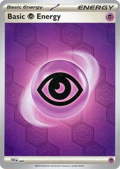 holographic psychic energy card Basic Psychic Energy (Reverse Holo) Shrouded Fable Singles Pokemon Card 005 – Favorite Hobby