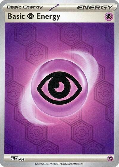 Basic Psychic Energy Reverse Holo Pokemon Card Single 005