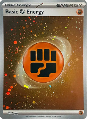 Basic Fighting Energy  Cosmos Holo 151 Single Pokemon Card