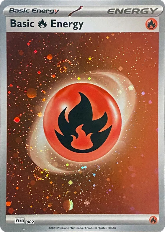Basic Fire Energy  Cosmos Holo 151 Single Pokemon Card