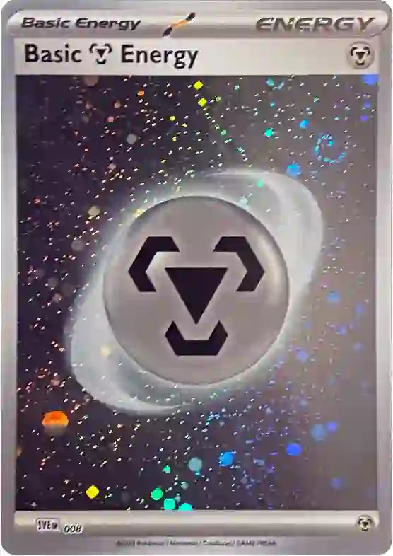 Basic Metal Energy  Cosmos Holo 151 Single Pokemon Card