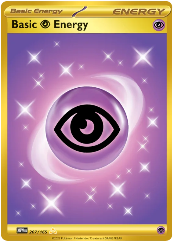 Pokemon 151 Basic Psychic Energy Hyper Rare 207/165