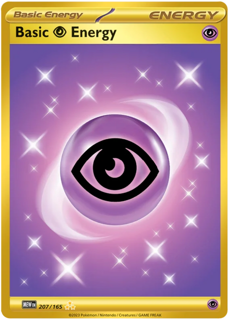 Pokemon 151 Basic Psychic Energy Hyper Rare 207/165