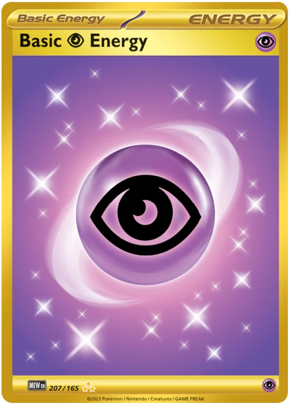 Basic Psychic Energy Gold 151 Single Pokemon Card