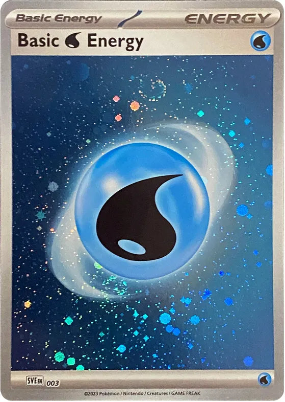 Basic Water Energy  Cosmos Holo 151 Single Pokemon Card