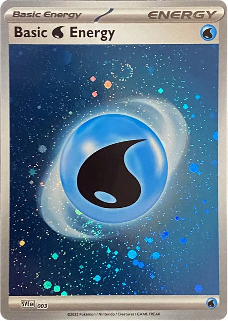 Basic Water Energy  Cosmos Holo 151 Single Pokemon Card