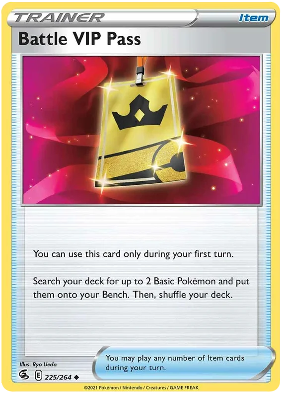 Battle VIP Pass Fusion Strike Pokemon Card Singles 225/264