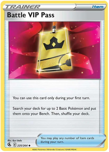 Battle VIP Pass Fusion Strike Pokemon Card Singles 225/264