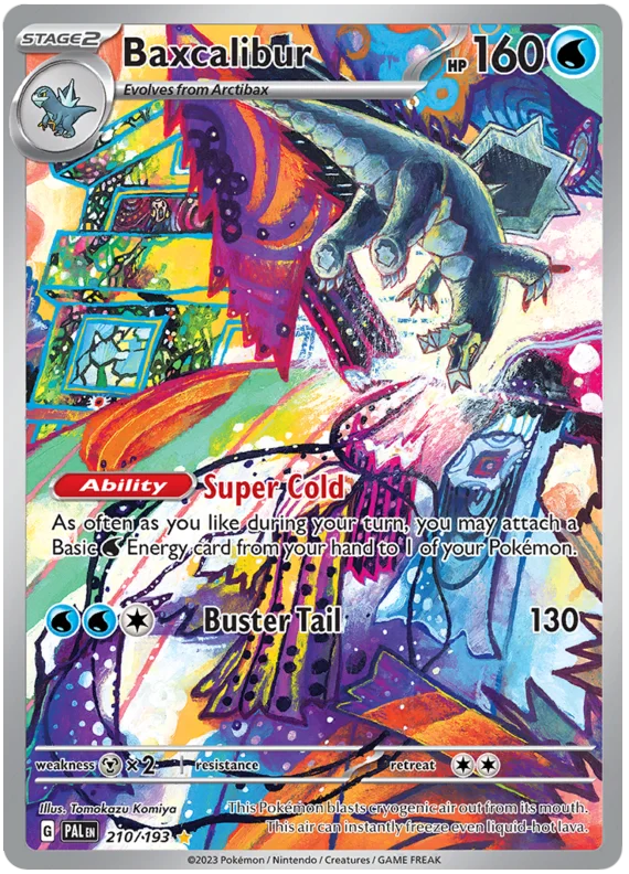Baxcalibur Illustration Rare Paldea Evolved Single Pokemon Card