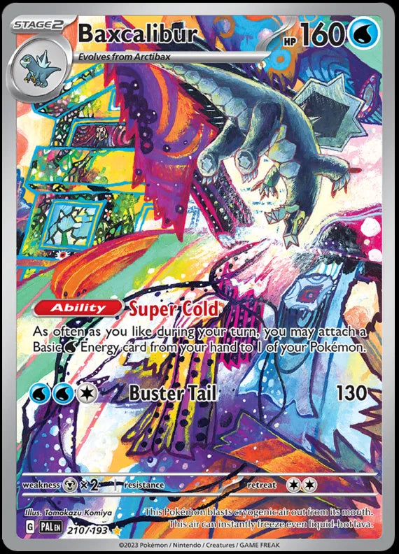 Baxcalibur Illustration Rare Paldea Evolved Single Pokemon Card