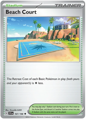 Beach Court Scarlet & Violet Base Set Pokemon Card Single