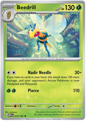 Beedrill 151 Single Pokemon Card