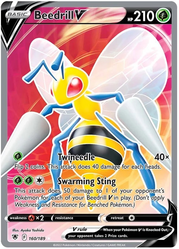 Beedrill V Astral Radiance Pokemon Card Singles 160/189