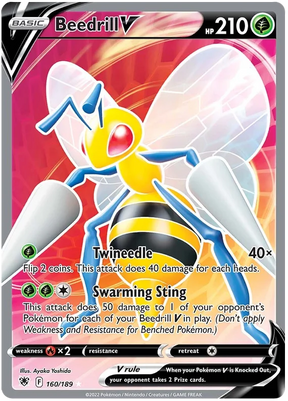 Beedrill V Astral Radiance Pokemon Card Singles 160/189