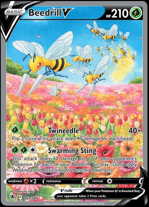 Beedrill V Astral Radiance Pokemon Card Singles 161/189