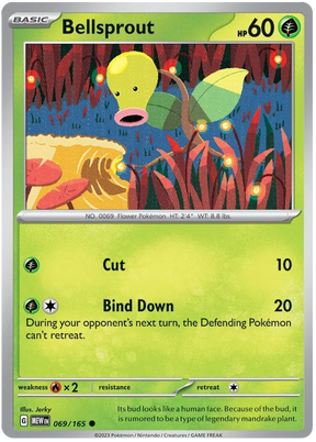 Bellsprout 151 Single Pokemon Card