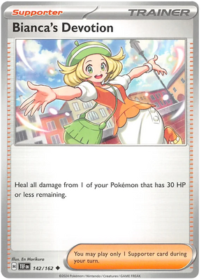 Bianca's Devotion Temporal Forces Pokemon Single 142/162
