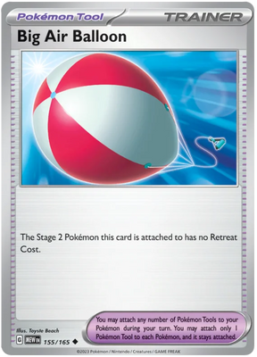 Big Air Balloon 151 Single Pokemon Card