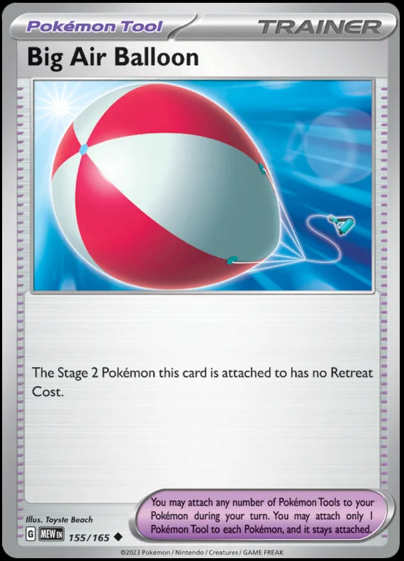 Big Air Balloon 151 Single Pokemon Card