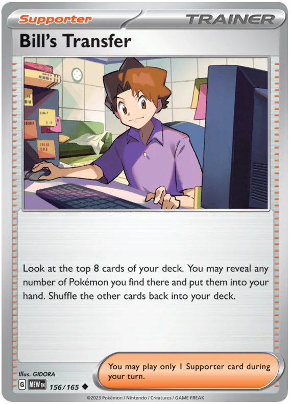 Bill's Transfer 151 Single Pokemon Card