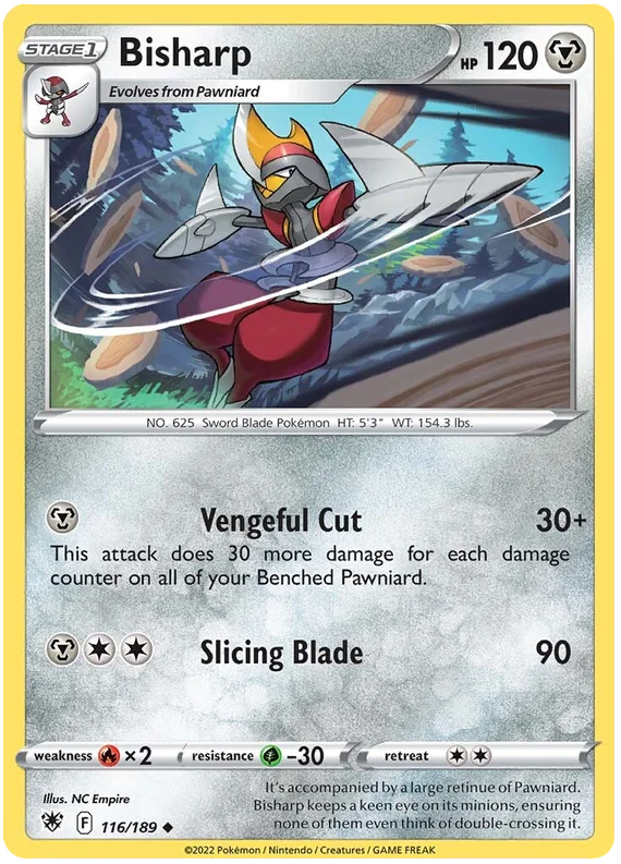 Bisharp Astral Radiance Pokemon Card Singles 116/189