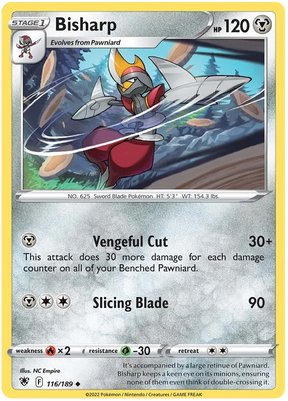 Bisharp Astral Radiance Pokemon Card Singles 116/189