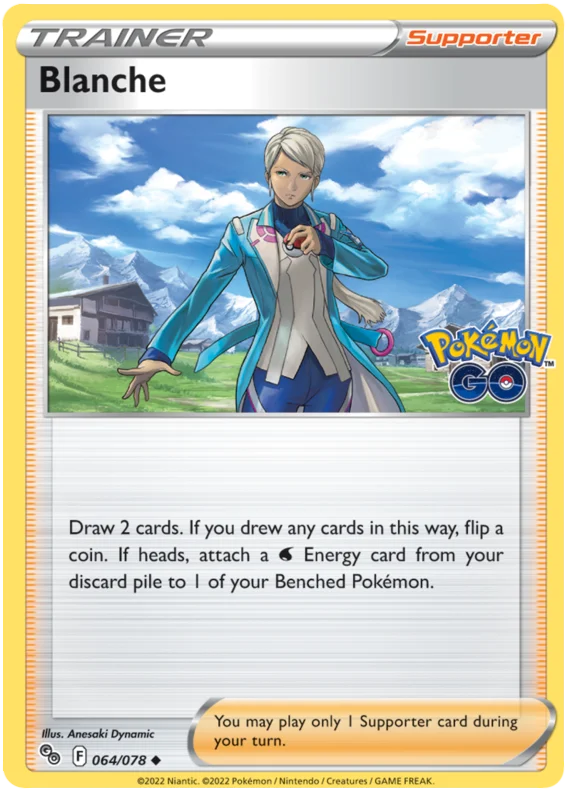 Blanche Pokemon GO Card Singles 064/078