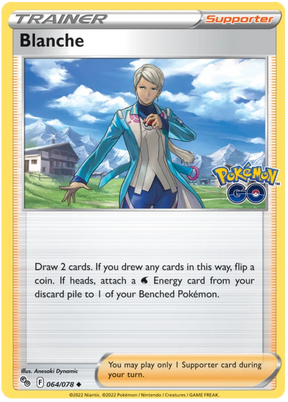Blanche Pokemon GO Card Singles 064/078