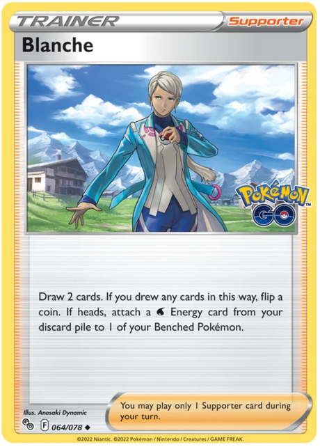 Blanche Pokemon GO Card Singles 064/078