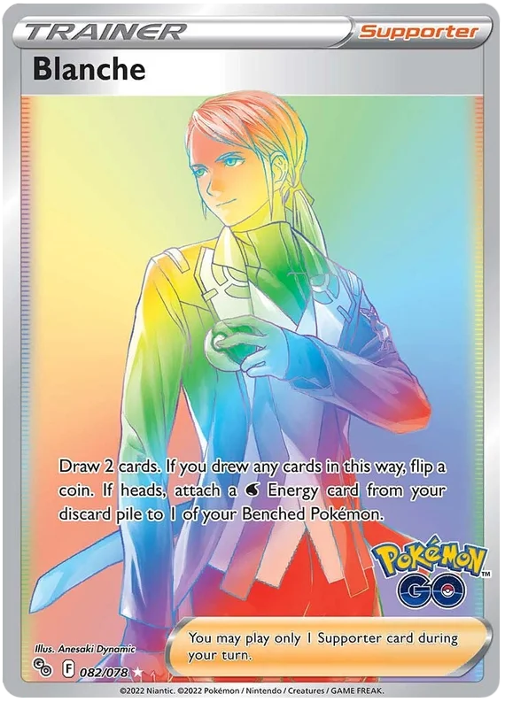 Blanche (Secret) Pokemon GO Card Singles 082/078