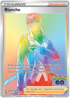 Blanche (Secret) Pokemon GO Card Singles 082/078