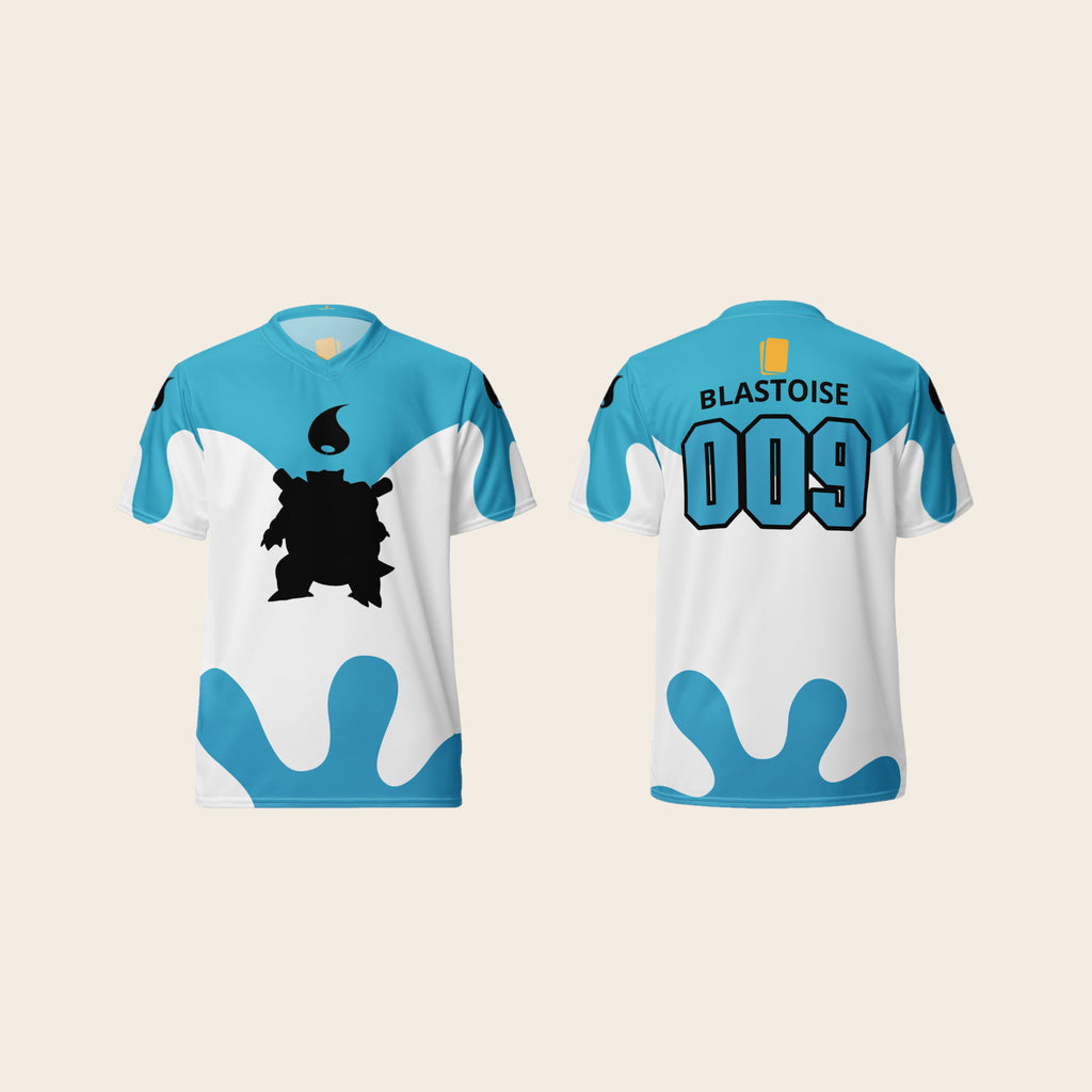 Pokemon Blastoise 009 Theme Printed Jersey Front and Back