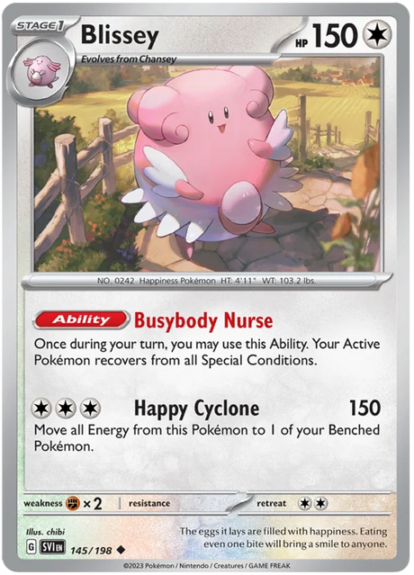 Blissey Scarlet & Violet Base Set Pokemon Card Single