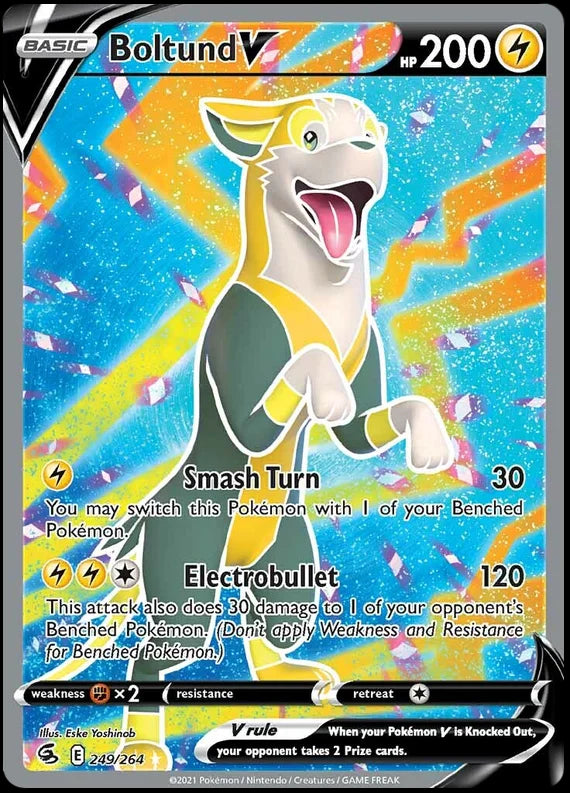 Boltund V Fusion Strike Pokemon Card Singles 249/264