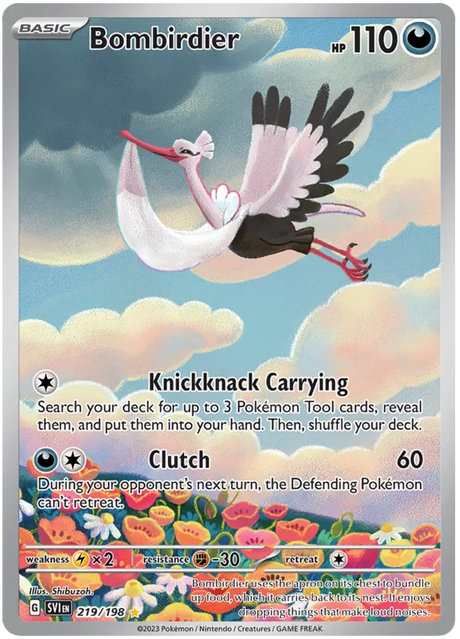 Bombirdier Illustration Rare Scarlet & Violet Base Set Pokemon Card Single