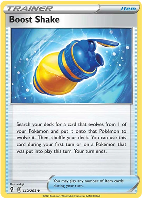 Boost Shake 142/203 - Pokemon TCG Evolving Skies card