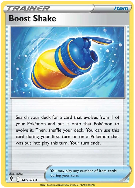Boost Shake 142/203 - Pokemon TCG Evolving Skies card
