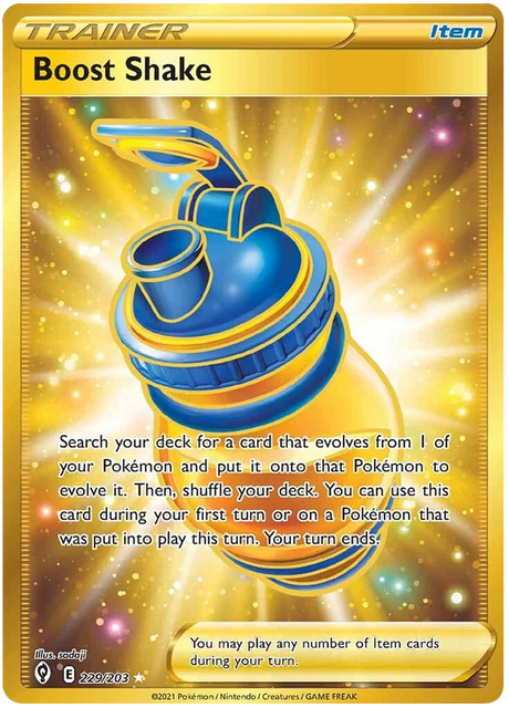 Boost Shake (Secret) 229/203 - Pokemon TCG Evolving Skies card