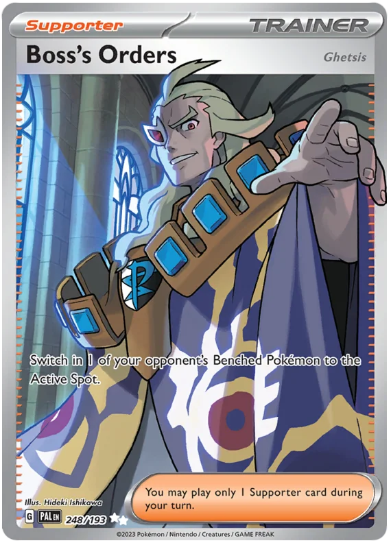 Boss's Orders Full Art Paldea Evolved Single Pokemon Card